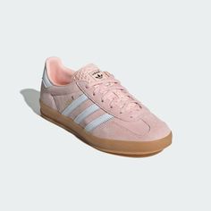 adidas Gazelle Indoor Shoes - Pink | Women's Lifestyle | adidas US Adidas Pink Shoes, Adidas Shoes Pink, Gazelles Adidas, Adidas Pink Gazelle, Pink Adidas Gazelle, Green And Pink Adidas Gazelle, Light Pink Gazelle, Gazelle Indoor Shoes, Light Pink Adidas Gazelle