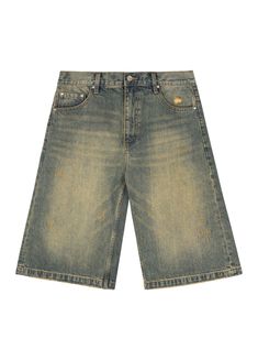 Discover the timeless appeal of our Classic Vintage Denim Jorts. These wide-fitting, baggy straight-leg shorts feature a light wash, distressed details, and a ripped hemline for that authentic vintage workwear vibe. Made from 100% denim cotton, this unisex piece is perfect for any wardrobe. Available in Extra Small to Extra Large. SIZE (CM) LENGTH WAIST BUTT EXTRA SMALL 60.5 70 92 SMALL 62 76 98 MEDIUM 63 80 102 LARGE 64 84 106 EXTRA LARGE 65 88 110 Jorts Baggy, Denim Jorts, Album Art Design, Cute Couple Gifts, Earthy Outfits, Pin Up Tattoos, Vintage Workwear, Clothing Mockup, Cute Fit