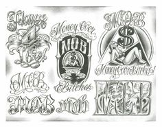 an old school tattoo design with some lettering