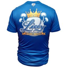 Official practice t-shirt Show off your team pride with the official Arrieta Tigres del Licey T-Shirt! This polyester practice t-shirt is a must-have for any die-hard fan. Best suited for machine wash cold and tumble dry, don't forget to wear your colors proudly and boldly. Support your favorite team in style! Blue T-shirt With Sublimation Print For Team Events, Blue T-shirt With Sublimation Print For Sports Events, Blue Sublimation Print Team Spirit T-shirt, Blue Team Spirit T-shirt With Sublimation Print, Blue T-shirt With Sublimation Print For Team Spirit, Blue Sublimation Print Tops For Baseball Season, Blue Graphic Tops For Baseball Season, Blue T-shirt For Team Events During Sports Season, Team-colored T-shirt With Sublimation Print For Fans