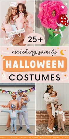 25 + matching family halloween costumes that are easy to make and fun for the whole family