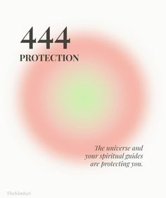 the cover of 444 protection, with an image of a pink and green circle