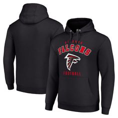 The Unisex Starter Black Atlanta Falcons Logo Pullover Hoodie is the perfect way to show your support for the Atlanta Falcons. Made from a comfortable cotton, polyester, and recycled polyester blend, this midweight hoodie is suitable for moderate temperatures. The front pouch pocket provides a convenient place to store your essentials, while the ribbed hem and cuffs ensure a snug fit. Whether you're cheering on the Falcons at the stadium or just relaxing at home, this hoodie is sure to keep you Falcons Shirts Ideas, Falcons Logo, Atlanta Falcons Logo, Atlanta Falcons Shirts, Gameday Couture, Oversized Crewneck, Atlanta Falcons, Black Logo, Full Zip Hoodie