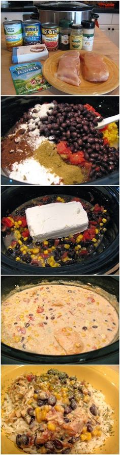 the process of making an enchilada casserole