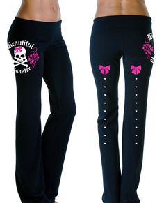 Bella Rose Yoga Pants Mcbling Pants, Mcbling Winter, Mcbling Outfits, Flare Outfit, Flared Sweatpants, Fox Clothing, Mcbling Fashion, Trashy Outfits, Rockabilly Shirts