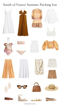 Lake Attire Style Summer Outfits, South Of France Packing List, France In Summer Outfits, South Of France Aesthetic Outfit, South Of France Outfits Summer, London Outfit Summer, France Ootd, Summer Packing List, Riviera Fashion