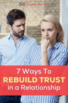 No one is perfect and everyone makes mistakes. If you've had a disagreement with your partner, don't panic! Here are seven ways to rebuild trust in your relationship. By following these tips, you can work together to create a stronger foundation for the future. Find out more details at www.doves-of-love.com | relationship tips for women Rebuild Trust In A Relationship, Relationship Tips For Women, Trust In A Relationship, Conversation Starter Questions, Broken Trust, Everyone Makes Mistakes, Rebuilding Trust, Trust In Relationships, No One Is Perfect