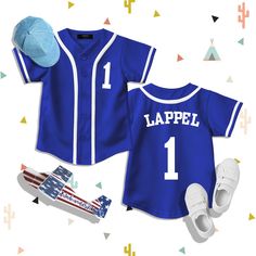 Gear up your young baseball superstars with our stylish and personalized Kids' custom baseball button down jersey for school team uniforms, proudly made in the heart of Los Angeles!  ⚾️High-quality fabric that ensures maximum comfort during every game.  ⚾️Fully customizable design, allowing your kids to choose their favorite colors and add their name or favorite number to the jersey. ⚾️Expertly crafted in Los Angeles, using premium materials to withstand rough play and multiple washes. ⚾️Perfect Blue Baseball Jersey For Game Day, Blue Baseball Season Jersey With Letter Print, Blue Jersey With Letter Print For Baseball Season, Blue Letter Print Jersey For Baseball Season, Blue Baseball Collar Top For Game Day, Sporty Team-colored Baseball Jersey With Name Print, Blue Baseball Jersey For Team Spirit, Sports Season Jersey With Letter Print, Blue Jersey With Baseball Collar For Sports