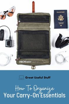 Our TechAway Travel Bag is a must-have for keeping your carry-on essentials organized. With three mesh pockets, this travel organizer keeps your chargers, headphones, passports, and glasses safe in one bag. Never forget an airplane essential again. Multifunctional Travel Accessories For On-the-go, Practical Portable Travel Accessories, Portable Multifunctional Travel Accessories, Tablet Storage, Passport Id, Carry On Essentials, Amazing Christmas Gifts, Red Hunter, Suitcase Backpack