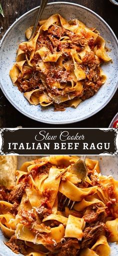 slow cooker italian beef ragu