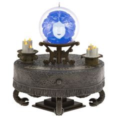 Bring The Haunted Mansion to life with this Madame Leota Hallmark Keepsake Christmas ornament. Plays a sound and light show when connected to Hallmark's Keepsake Power Cord (sold separately). Doom Buggy, Summoning Spirits, Madame Leota, Disney Furniture, Plastic Christmas Tree, The Haunted Mansion, Disney Haunted Mansion, Disney Ornaments, Disney Gift