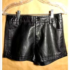 Women's Black Faux Leather Studded Short Shorts, Size L (But Look Small) Vguc Second Owner Never Worn By Me Smoke/Pet Free Home Edgy High-waisted Faux Leather Shorts, Trendy High Waist Faux Leather Shorts, Trendy High-waist Faux Leather Shorts, Casual Faux Leather Club Bottoms, Casual Faux Leather Shorts For Night Out, Trendy Faux Leather Shorts For Night Out, Leather Going Out Shorts, Edgy Leather Shorts For Spring, Edgy Fall Shorts For Night Out