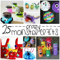 25 crazy monster crafts for kids to make