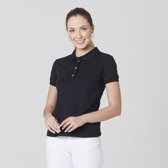 Camisa Polo Feminina - Uniforme Social Button Up, Women's Top, How To Wear