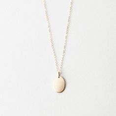 Our most popular oval pendant, without personalization. Choose a smooth, or hand-hammered texture. Diana Necklace, Oval Necklace, Oval Pendant, Rose Gold Necklace, Gold Material, Shop Necklaces, Gold Vermeil, Handmade Silver, Precious Metals