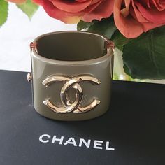 Authentic Chanel Cuff Bracelet. This Piece Is Truly A Beauty. Gold Hardware Cuff Bracelet. This Piece Is Truly A Classic Can Be Worn Day To Night. *Chanel* Lovers, You May Want To Add This Baby To Your Collection. Comes With Dust Bag And A Box Chanel Pearl Bracelet, Coco Chanel Bracelet, Chanel Bracelet Silver, Chanel Jewelry Bracelets, Chanel Cuff Bracelet, Vintage Chanel Bracelet, Chanel Cuff, Chanel Bracelet, Chanel Lover