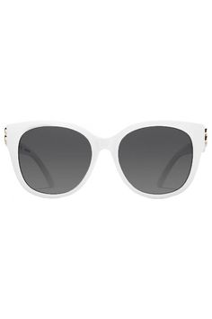 BALENCIAGA-Logo Sunglasses - White-WHT/GLD White Balenciaga, Logo Sunglasses, Sunglasses Logo, Balenciaga Logo, Cat Eye Sunglasses, Balenciaga, In Italy, White Gold, Sunglasses