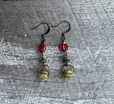 Womens earrings Beaded Boho Earrings, Bohemian Beaded Drop Earrings With Lever Back, Rustic Handmade Earrings For Jewelry Making, Handmade Rustic Earrings For Jewelry Making, Jewelry Hippie, Womens Earrings, Festival Earrings, Artisan Design, Bohemian Jewelry