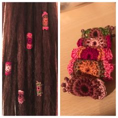 Handmade crocheted dreadlock beads Dreadlock With Beads, Rasta Braids, Rasta Hair, Hair Accessories Diy, Hair Charms, Hippie Aesthetic