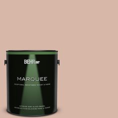 the behr marquee paint is shown in dark gray, and it has a green