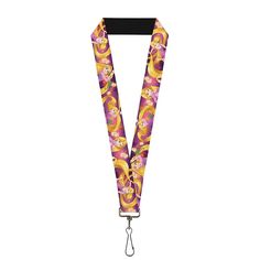 a lanyard strap with an image of cartoon characters on the front and back side