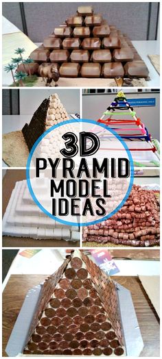 3D Pyramid Model Project Ideas How To Create A Pyramid, Build A Pyramid Kids Ancient Egypt, Pyramid Project Ideas, Pyramid Craft, History Projects Ideas, Diy Pyramid, Sandwich Boxes