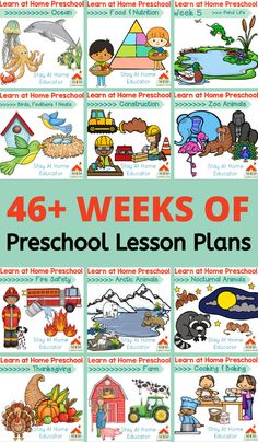 the four week lesson for preschool and homeschool