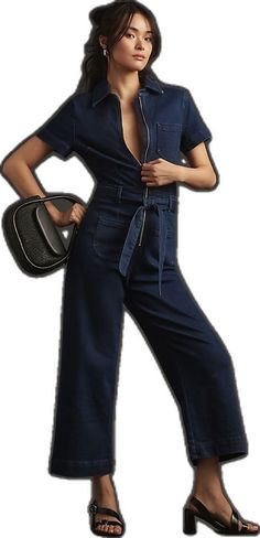 Chic Denim Blue Wide Leg Jumpsuits And Rompers, Chic Denim Blue Jumpsuits And Rompers With Pockets, Chic Dark Wash Wide Leg Denim Jumpsuit, Chic Wide-leg Denim Jumpsuits And Rompers, Chic Dark Wash Jumpsuits And Rompers With Pockets, Chic Dark Wash Overall Jumpsuit, Chic Dark Wash Denim Jumpsuit, Chic Dark Wash Overall Jumpsuits And Rompers, Chic Dark Wash Denim Overall Jumpsuit