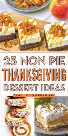 25 non - pie thanksgiving dessert ideas