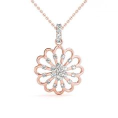 rose gold diamond flower fashion pendant Dancing Diamond, Jewellery Design Sketches, Diamond Decorations, Diamond Pendants, Fashion Pendant, Diamond Choker, Rose Ring, Diamond Chain, Diamond Star