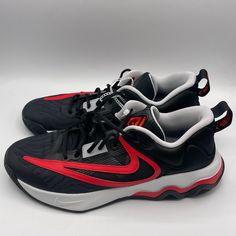 New Without Box - Men’s Size 10.5 Black Low-top Dynamic Basketball Shoes, Black Running Shoes With Red Sole, Synthetic Material, Dynamic Black Low-top Basketball Shoes, Black Low-top Basketball Shoes With Abzorb Midsole, Black High-top Running Shoes With Red Sole, Dynamic Black Basketball Shoes With Rubber Sole, Black Low-top Running Shoes With Red Sole, Black Lace-up Running Shoes With Red Sole, Nike Black Basketball Shoes With Abzorb Midsole