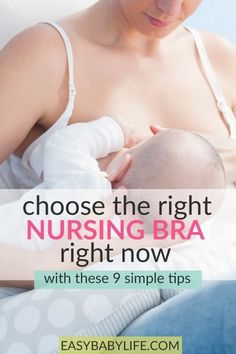 Buying a nursing bra that suits your needs can be difficult. Find tips on how to choose the right maternity bra for nursing and pumping - when to buy, size, type, fabrics and more. Perfect for new moms and first-time moms with newborn babies, breastfeeding and pumping. Postpartum new mom life tips,  hacks and mom essentials! Best Nursing Bras, Extended Breastfeeding, Maternity Essentials, Increase Milk Supply