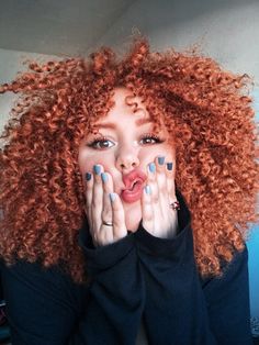 Curly Hair Orange, 3c Curly Hair, Hair Orange, Hair Color Orange, Curls For The Girls, Auburn Hair, Hair Crush