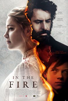 the movie poster for in the fire