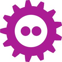 two gears in the shape of a circle