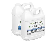 two gallon jugs of ecopaky laundry deterant