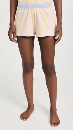 Cozyland by Morgan Lane Tate Shorts | Shopbop Casual Short Bottoms With Contrast Trim, Spring Loungewear Bottoms With Contrast Trim, Summer Loungewear Bottoms With Contrast Trim, Spring Cotton Bottoms With Contrast Trim, Contrast Trim Loungewear Bottoms Short Length, Casual Shorts With Contrast Trim, White Cotton Bottoms With Contrast Trim, Spring Casual Bottoms With Contrast Stripes, Spring Casual Striped Bottoms