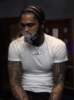 Dave East Braids, Don't Believe In Love, Men's Braids, Cornrow Braids Men, Dread Hairstyles For Men, Braids Men, Cornrow Hairstyles For Men, Braids For Boys