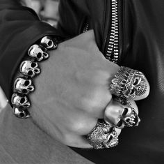 ▷ HEAVY SKULL BRACELET – Rebelger.com Metal Skull Jewelry With Skull Print, Edgy Skull Metal Bracelets, Edgy Skull-shaped Metal Bracelets, Edgy Metal Skull Bracelets, Gothic Stainless Steel Skull Bracelets, Skull Print Metal Jewelry For Streetwear, Edgy Silver Jewelry For Biker Events, Punk Silver Skull Bracelets, Skull Print Gothic Jewelry For Streetwear