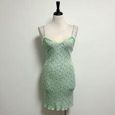 Reposhing This Item I Purchased From @Shopbluerose. Loved It, But Ready To Rotate For Something New. Longer Description In The Photos. Vintage Slip Dress, Vintage Slip, Vintage Betsey Johnson, Vintage Slips, Betsey Johnson Dresses, Floral Sleeveless, Yellow Floral, Green Yellow, Betsey Johnson