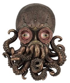 Décor Steampunk, Steampunk Bedroom, Octopus Tattoo Sleeve, Steampunk Furniture, Steampunk Animals, Steampunk Octopus