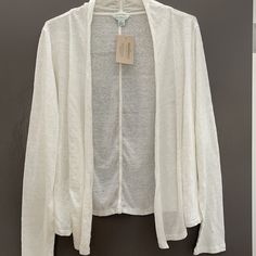 Super Light 100% Soft Linen Cardigan. New With Tags From Sundance. Perfect For Traveling And Handy For Cool Spring And Summer Evenings. Fits In Your Small Hand Bag With Ease. Also Have This In Black. (Separate Listing) Lightweight Long Sleeve Top For Fall, Lightweight Open Front Cardigan For Summer, Lightweight Long Sleeve Tops For Spring, Lightweight Casual Cardigan For Spring, Relaxed Fit Open Front Top For Daywear, Lightweight Casual Open Front Cardigan, Casual Lightweight Open Front Tops, Spring Wrap Cardigan With Relaxed Fit, Lightweight Open Front Cardigan For Layering