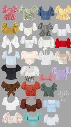 How To Style Puff Sleeve Top, Puff Sleeve Outfit Ideas, Puff Top Outfit Ideas, Puff Top Outfit, New Tops Designs Western, Puff Blouse Designs, Puff Sleeves Outfit, Puff Sleeve Top Outfit, Different Types Of Tops