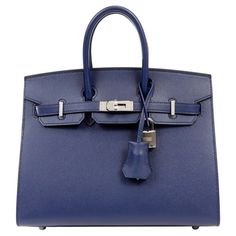 Blue Birkin, Navy Blue Handbag, Birkin Sellier, Navy Blue Handbags, Navy Blue Bag, Navy Girl, Navy Life, Blue Handbag, Blue Aura