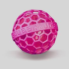 a pink ball with the word berku written on it