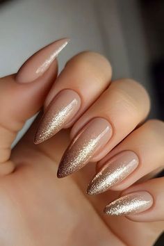 Mint Green Nails, Gold Glitter Nails, Basic Nails, Neutral Nails, New Year's Nails, Autumn Nails