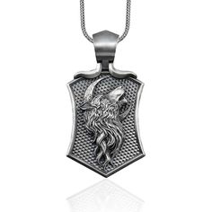 These 925K Sterling Silver Wolf Head Necklace has special handmade engraving details and photos are taken with original products. It's very elegant and classy for everyday use and gives stylish look to your outfits. Also, can be preferred as a gift for friends and family for an eternal memorial. Dream collection has many meanings behind its background; we prepare this gift selection for your loved ones to wear as a memorial. You can find your family crest and remembrance for every occasion. BySi Luxury Sterling Silver Necklace With Engraving Option, Luxury Silver Necklace With Engraving Option, Wolves Pendants, Silver Wolf, Handmade Wooden Boxes, Wolf Head, Dragon Necklace, Oxidised Jewellery, Silver Accessories