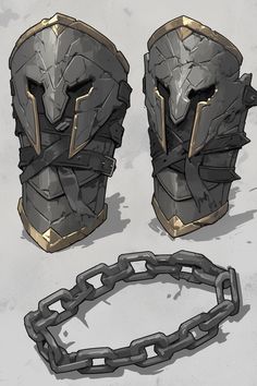 some kind of armor with chains attached to it