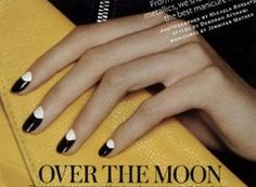 Reverse French Manicure, Black And White Nails, Half Moon Nails, Easy Manicure, Nagellack Trends, Moon Nails, Manicure Inspiration