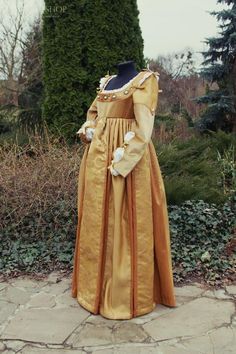 Hey, I found this really awesome Etsy listing at https://www.etsy.com/listing/990136768/renaissance-gown-gold-color-robe Historical Baroque Style Dress, Victorian Medieval Ball Gown For Fancy Dress, Victorian Medieval Dress Ball Gown For Fancy Dress, Regency Style Medieval Dress With Fitted Bodice, Medieval Wedding Dress For Medieval Festivals, Medieval Wedding Dress For Historical Festivals, Regency Style Medieval Ball Gown, Victorian Medieval Dress For Costume Party, Victorian Medieval Dress For Costume Parties And Festivals